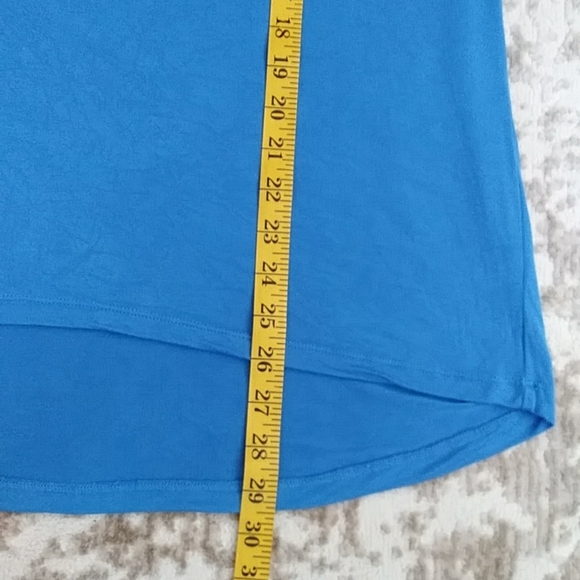 NEW Design History Studded Viscose High Low Top XXL Athens Blue - Picture 14 of 14